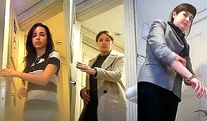 Камера в туалете кафе подсматривает за писающими